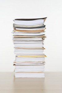 Tall Stack of Documents