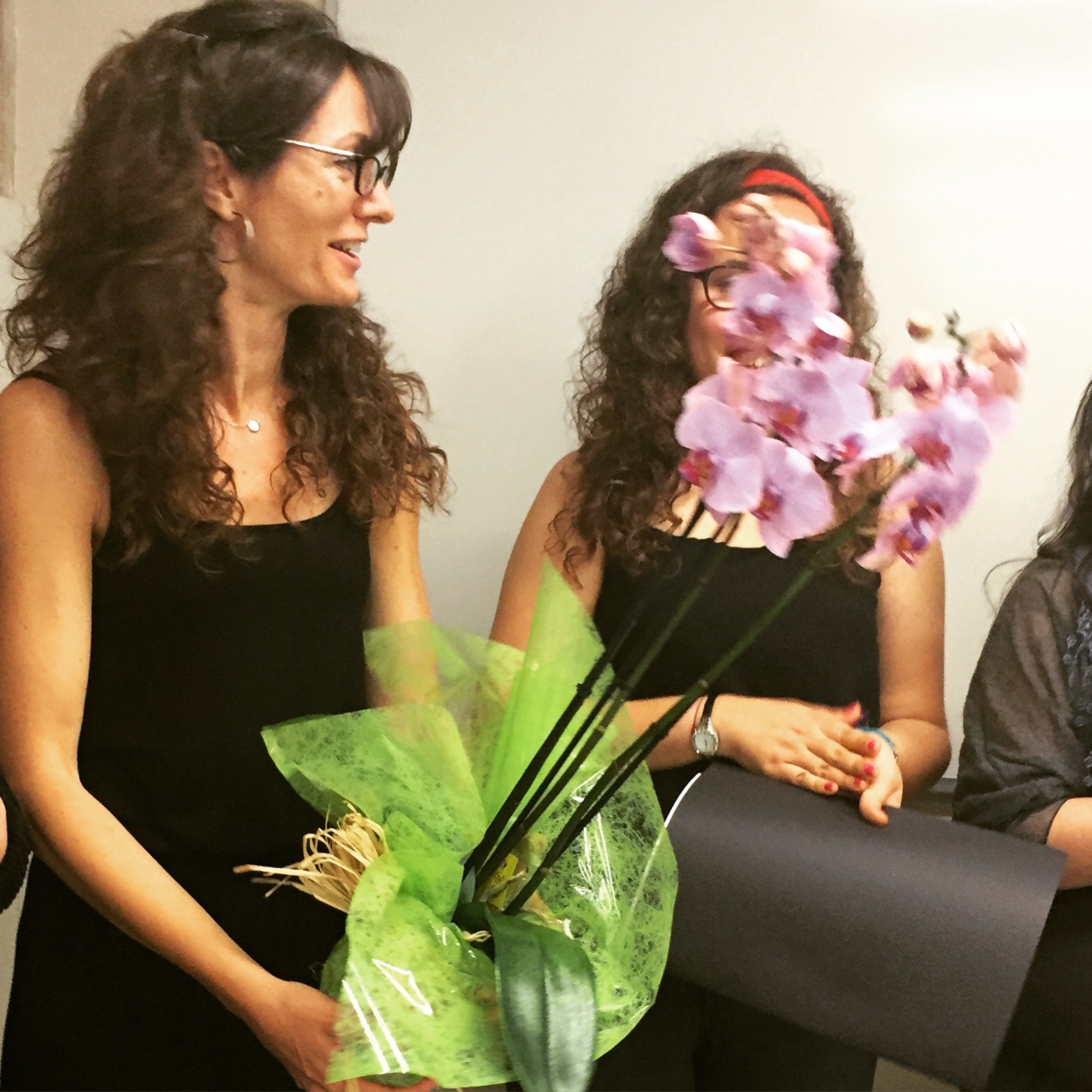 Cristina amb flors